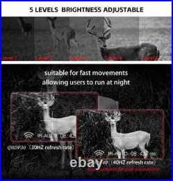 NVG3rd 2688x1520 Monocular Night Vision Goggles Head-Mounted & WiFi PIP Function