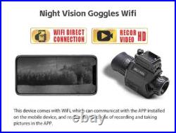 NVG3rd 2688x1520 Monocular Night Vision Goggles Head-Mounted & WiFi PIP Function