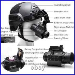 NVG3rd 2688x1520 Monocular Night Vision Goggles Head-Mounted & WiFi PIP Function