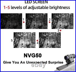 NVG50 2.5k helmet digital night vision 45°goggles scope WIFI 940nm IR monocular