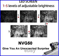 NVG50 2k helmet digital night vision 45°goggles scope WIFI 940nm IR monocular