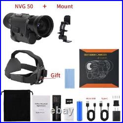 NVG50 Night Vision Goggles Wide View 50° gen3 Helmet IR 940nm Hunting Camera WiF