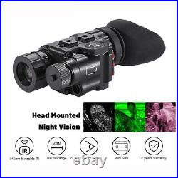 NVM-14 850nm Night Vision Monocular Helmet Mounted HD Infrared Goggles Hunting