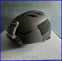 Navy SEAL HALO Bump Helmet Black NVG VAS Shroud Sm/Md MARSOC DEVGRU Ranger