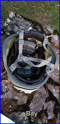 New ACH Helmet Medium with Norotos Shroud Ops-Core OCC Liner NVG Wilcox MSA PVS-14