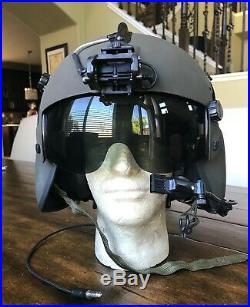 New Hgu56 Gentex Flight Pilot Helmet & Nvg Large Hgu 56
