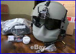 New Hgu56 Gentex Flight Pilot Helmet & Nvg, Mfs, Cep, Cobra MIC Large Hgu 56