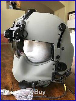 New Hgu56 Gentex Flight Pilot Helmet & Nvg, Mfs, Cep, Cobra MIC Large Hgu 56