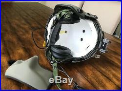 New Hgu56 Gentex Flight Pilot Helmet & Nvg, Mfs, Cep, Cobra MIC Large Hgu 56