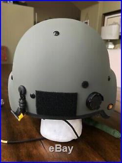 New Hgu56 Gentex Flight Pilot Helmet & Nvg, Mfs, Cep, Cobra MIC Medium Hgu 56