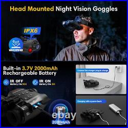 New Night Vision Goggles Head Mounted Hands Free Infrared Night Vision Binocular