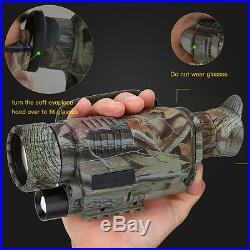 Night Vision 5X40 Goggles Monocular Telescope Hunting Video Camera Rifle Scope