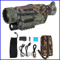 Night Vision 5X40 Goggles Monocular Telescope Hunting Video Camera Rifle Scope