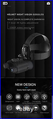 Night Vision 8X Binoculars for Hunting Infrared Digital Head Mount Goggles New