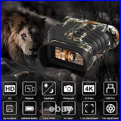 Night Vision Binoculars, 1315FT 4K Night Vision Goggles for Adults, 10X CAMO