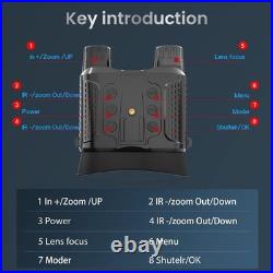 Night Vision Binoculars 2nd Gen IR Goggles 1312FT Head Mount for Tactical Helmet