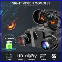 Night Vision Binoculars 2nd Gen IR Goggles 1312FT Head Mount for Tactical Helmet