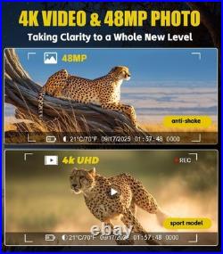 Night Vision Binoculars, 4K Full-Color Night Vision Goggles 10000mAh, 48MP 8X