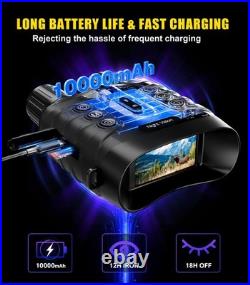 Night Vision Binoculars, 4K Full-Color Night Vision Goggles 10000mAh, 48MP 8X