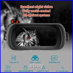 Night Vision Binoculars, 4X Digital Zoom Infrared Goggles Night Vision Goggles