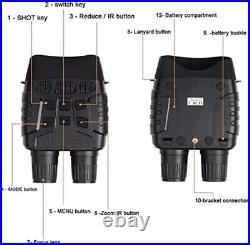 Night Vision Binoculars Goggles 984ft Infrared Digital HD Video Screen Hunt Camp