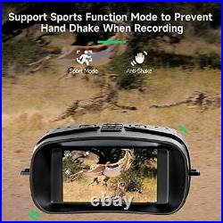 Night Vision Binoculars Goggles for Hunting Gear in 100% Darkness, 4K Night