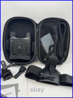 Night Vision Binoculars Goggles with Head Mount & Case Tested Working