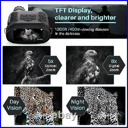 Night Vision Binoculars, HD Digital Infrared Goggles, 1300ft/400mm Night/Day Range
