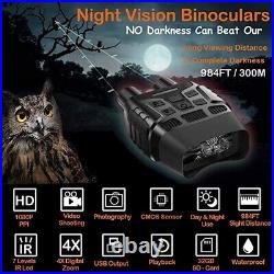 Night Vision Binoculars Night Vision Goggles 4 Viewing Screen 1080P FHD 984 ft