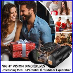 Night Vision Binoculars for Adults and Teen Boys, 4K HD Night Vision Goggles wit