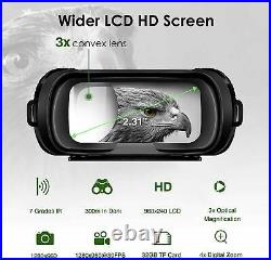 Night Vision Binoculars for Hunting in 100% Darkness Digital Infrared Goggles