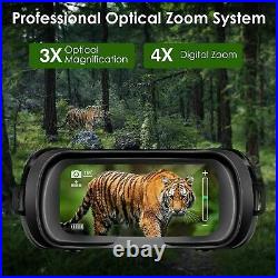 Night Vision Binoculars for Hunting in 100% Darkness Digital Infrared Goggles US