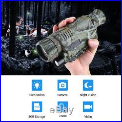 Night Vision Camera Goggles Monocular IR Security Surveillance Gen Hunting Cam