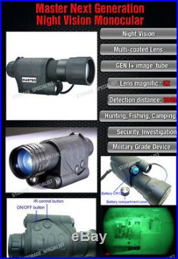 Night Vision Camera Goggles Monocular IR Security Surveillance Gen Hunting scope