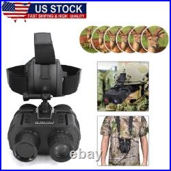 Night Vision Goggle Head Mounted Hands Free 3D Night Vision Binoculars USB IP54