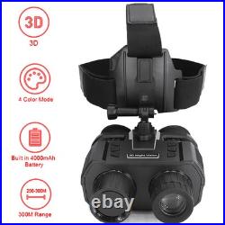 Night Vision Goggle Head Mounted Hands Free 3D Night Vision Binoculars USB IP54