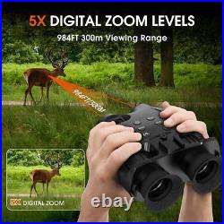 Night Vision Goggle Head Mounted Hands Free Infrared Night Vision Binoculars USB