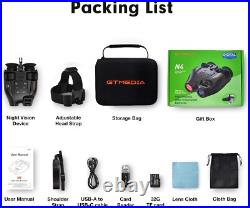 Night Vision Goggle Head Mounted Hands Free Infrared Night Vision Binoculars USB