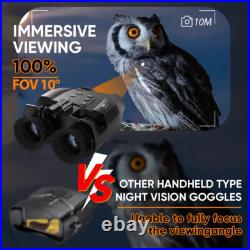 Night Vision Goggle Head Mounted Hands Free Infrared Night Vision Binoculars USB