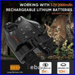Night Vision Goggle Head Mounted Hands Free Infrared Night Vision Binoculars USB