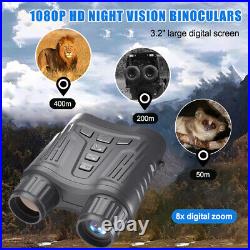 Night Vision Goggles 1080P 3.2 TFT Display Binoculars 8X Digital Zoom Telescope