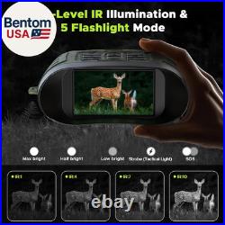 Night Vision Goggles, 112 MP 4K Night Vision Binoculars for Adults, 12X Zoom & 5