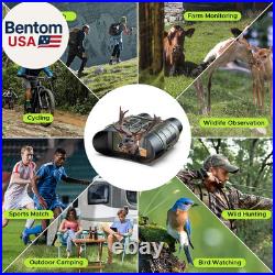 Night Vision Goggles, 112 MP 4K Night Vision Binoculars for Adults, 12X Zoom & 5