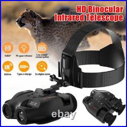 Night Vision Goggles 12MP 1080p Head Mounted Binoculars for Adults with 2000mAh
