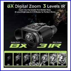 Night Vision Goggles, 3.2 HD Screen, 2625FT View Range, 5000mAh Battery, 7 IR L