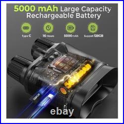 Night Vision Goggles, 3.2 HD Screen, 2625FT View Range, 5000mAh Battery, 7 IR L