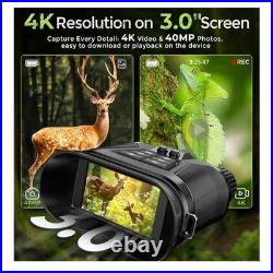 Night Vision Goggles, 3.2 HD Screen, 2625FT View Range, 5000mAh Battery, 7 IR L