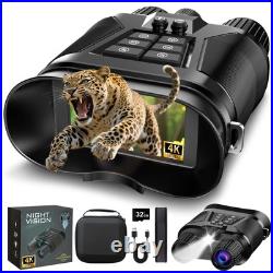 Night Vision Goggles 3'' HD Screen, 8X Zoom, 5000mAh Battery, 1968FT Range