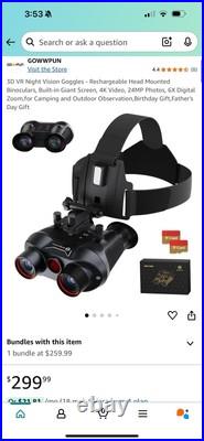 Night Vision Goggles, 3D VR Digital Infrared Night Vision