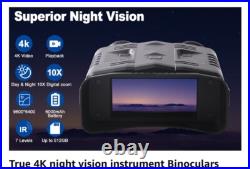 Night Vision Goggles 4K Binoculars 10X Digital Zoom Save Photos-Videos 64GB Night Vision Goggles 4K Binoculars 10X Digital Zoom Save Photos-Videos 64GB